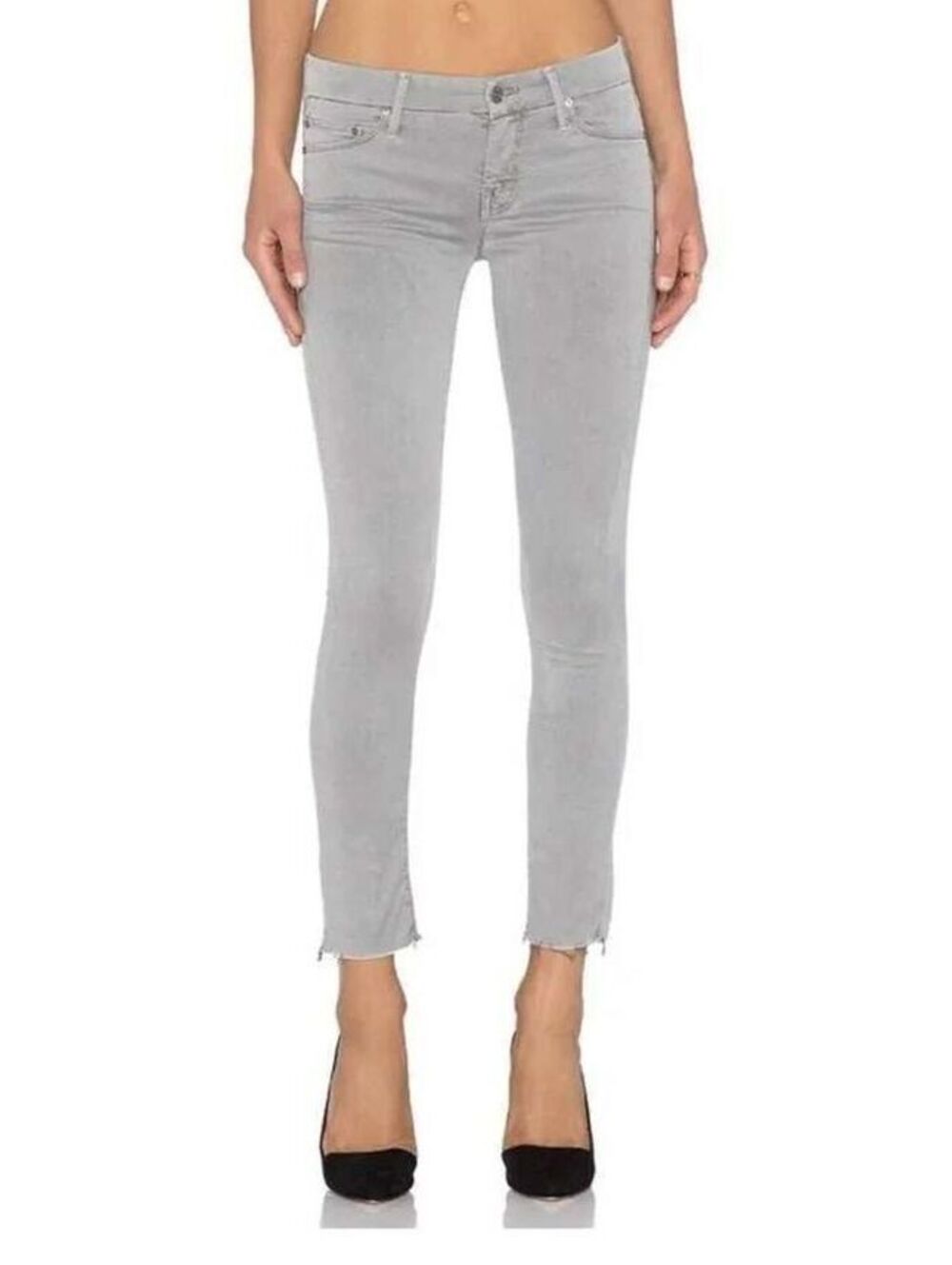 Mother the Looker Ankle Fray in Gravel Dye Size 32
